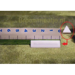 Driekant  roervlo 35 x 9mm