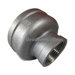 Verloopsok 3/4 x 1" RVS 316