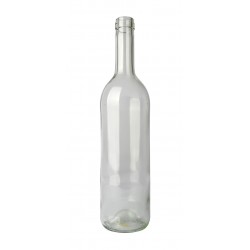Wijnfles bordeaux 75 cl, transparant