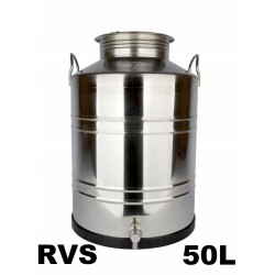 vat inox 50 l + kraan