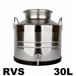 vat inox 30 l + kraan