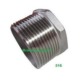 Plug RVS 6 kant 3/4"