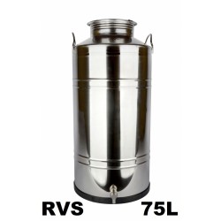 vat inox 75 l + kraan