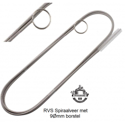 RVS slangenborstel 160cm...