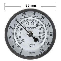 Analoge RVS thermometer