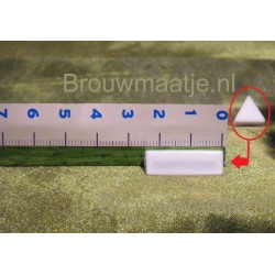 Driekant  roervlo 25 x 9mm