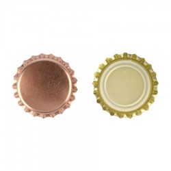 Kroonkurk 26mm Rose goud 500st
