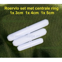 Roervlo's met ring set van 3