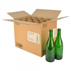 Champagnefles 75 cl, 775gr....